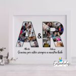 Cuadro y lámina  Collage Fotográfico de Letras