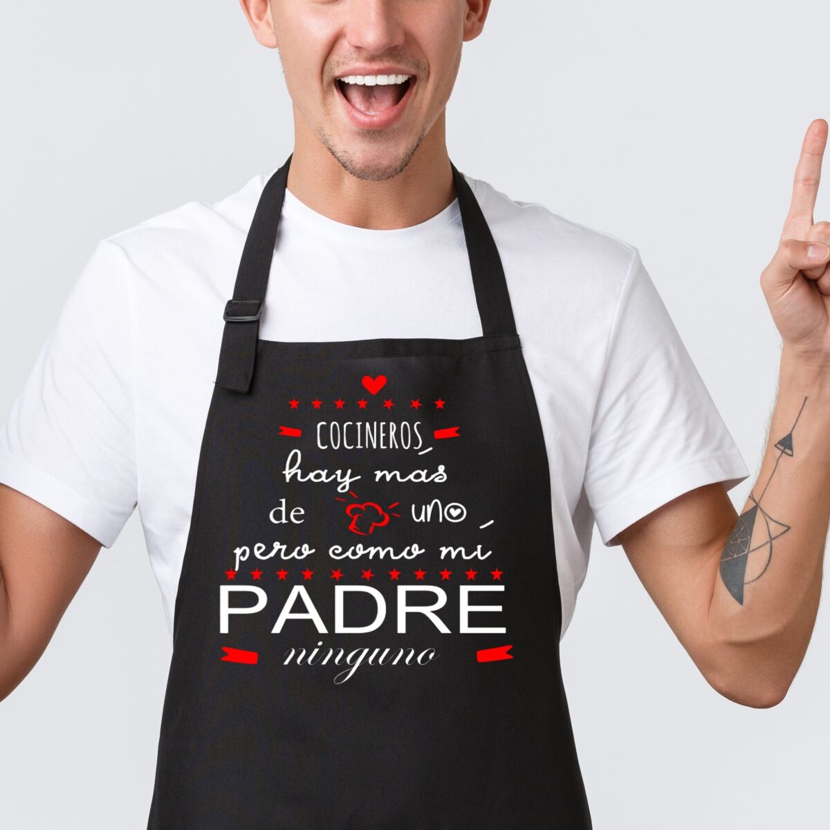 Delantal HOMBRE "Cocineros hay más de uno" - Imagen 1