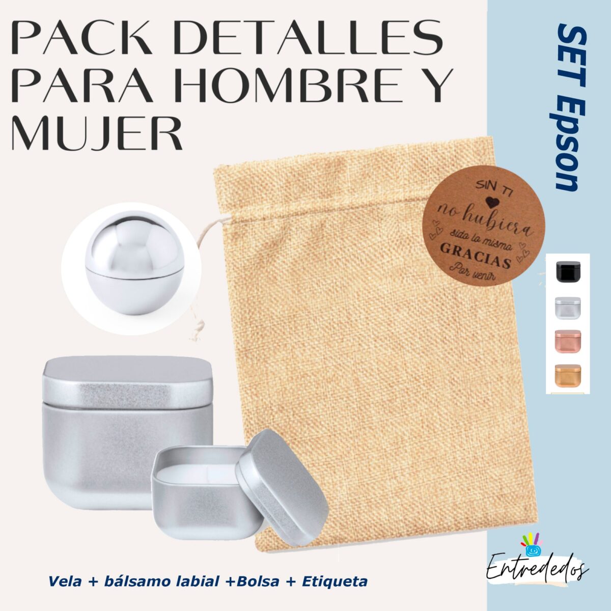 Pack Epson Vela + Bálsamo labial - Imagen 1