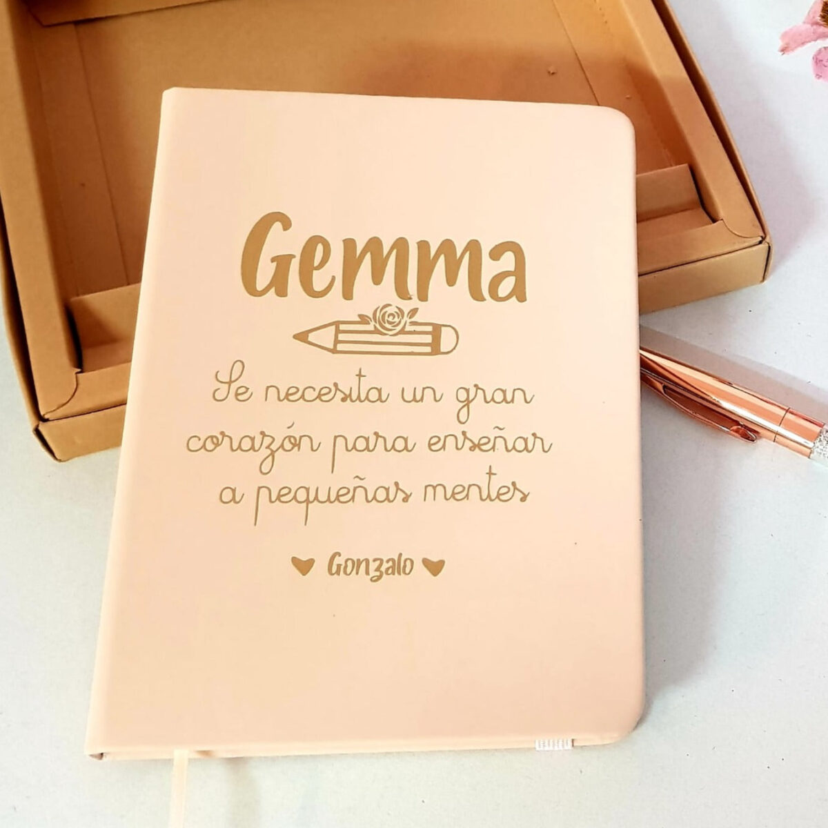 Set libreta y bolígrafo (soy maestra) - Imagen 4