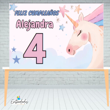 Fondo Perfecto para tu Mesa de Dulces Unicornio