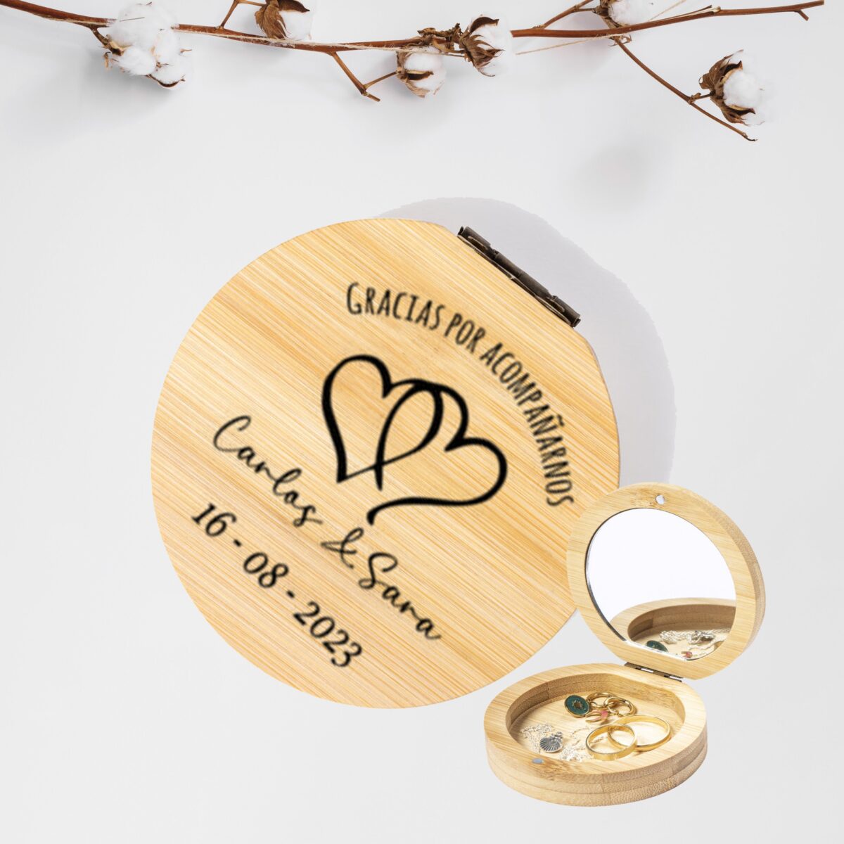 Joyero de madera personalizado modelo Gonzalex - Imagen 1