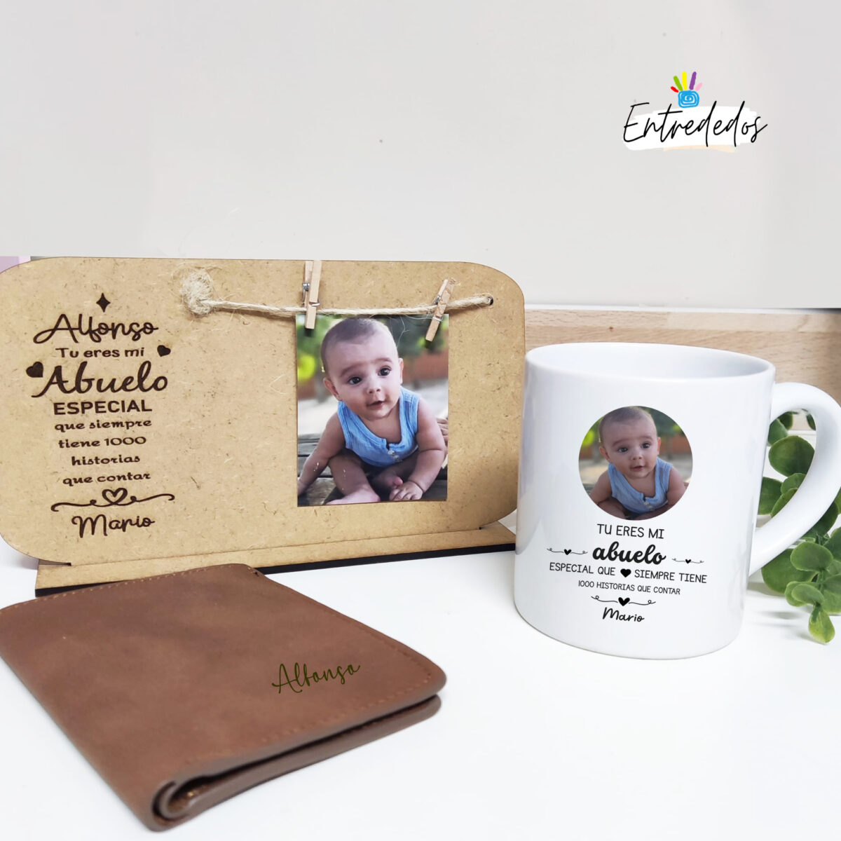 Kit abuelo personalizado "1000 HISTORIAS QUE CONTAR" - Imagen 1