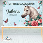 Fondo Perfecto para tu Mesa de Dulces CABALLO BLANCO