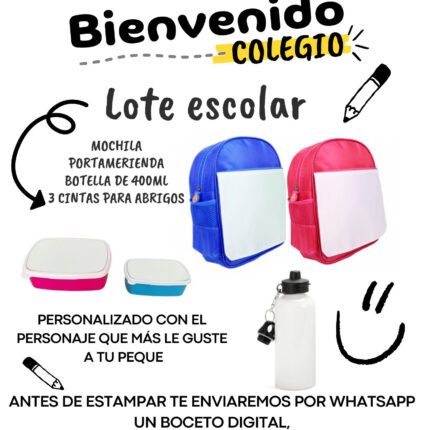 Lote escolar único para niños en oferta
