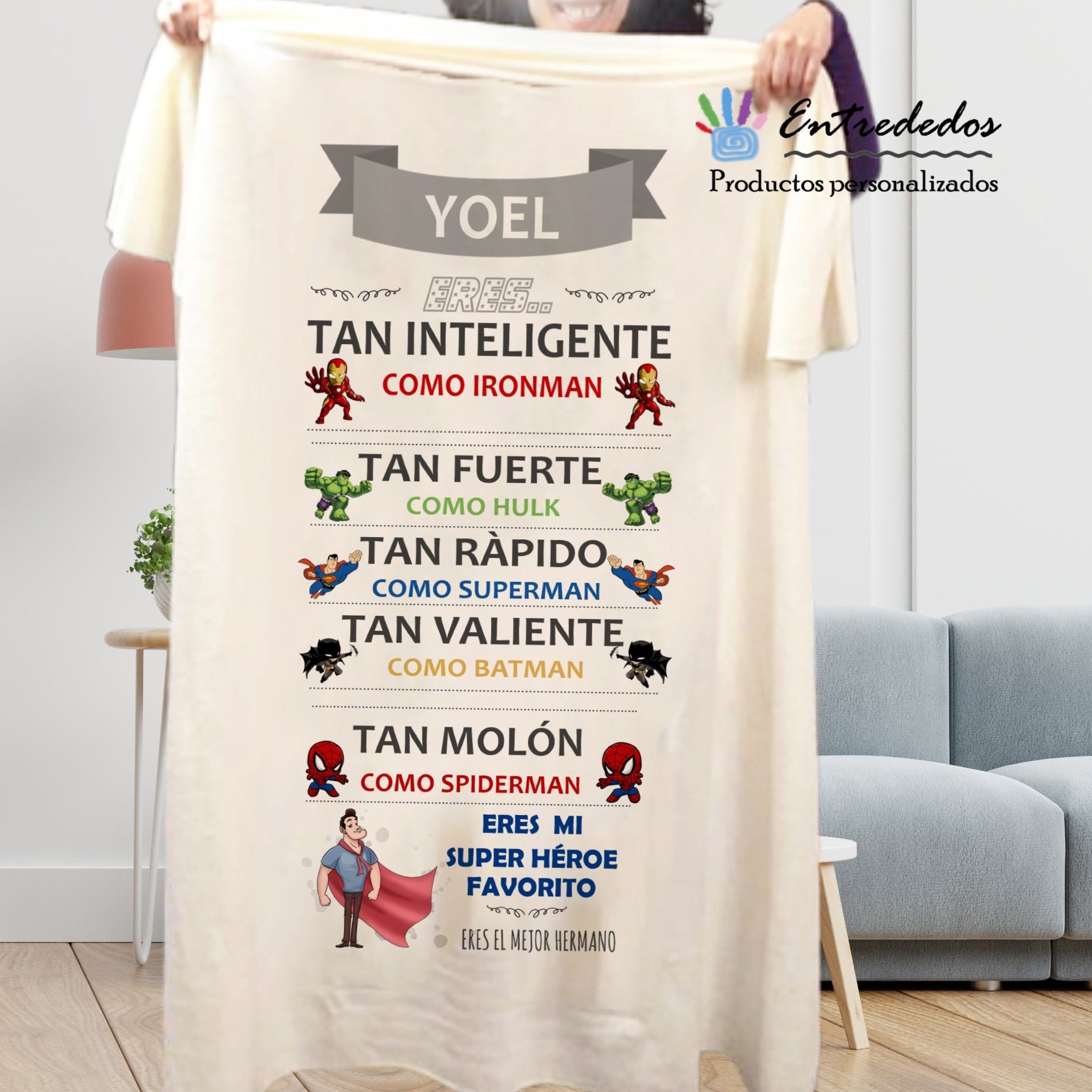 001_9c921403-5018-4d0a-93a2-7c39f85959a5.jpg Manta con Nombre Personalizado – Detalle Único para Hermano y Hijo - Imagen 1