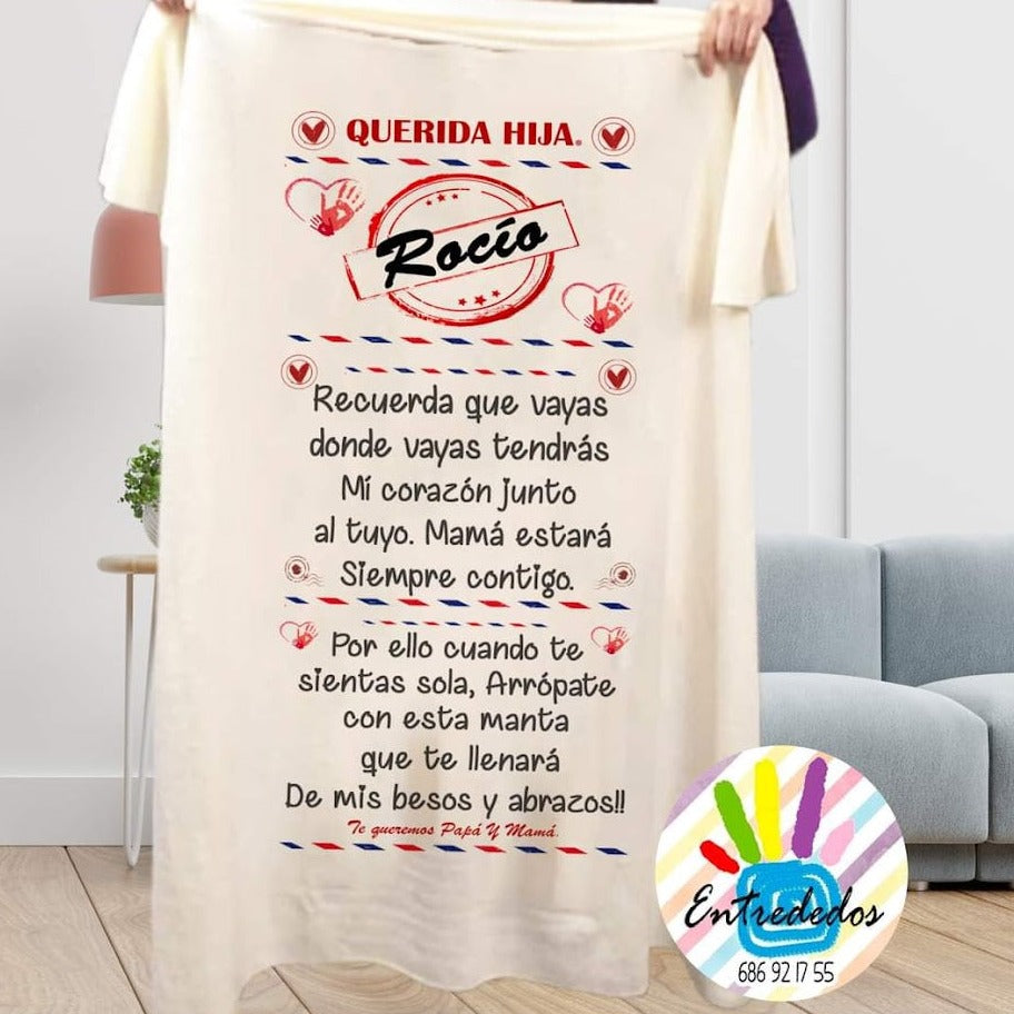 FB_IMG_1666521882254.jpg Manta con Nombre Personalizado – Detalle Único para Hijo - Imagen 1