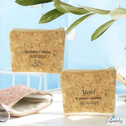 Monedero Personalizado para Mujer – Set con Nombre Corcho