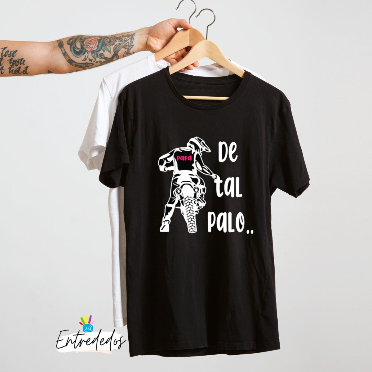 Camiseta papá diseño MOTO - Imagen 8