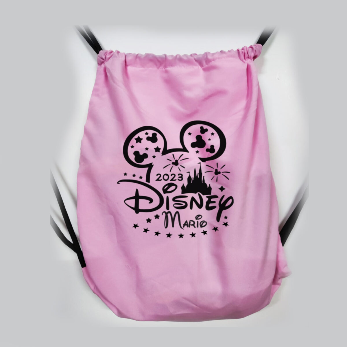 Mochila de tela color ROSA - Imagen 1