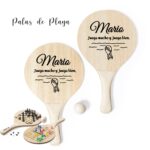 Par de palas de playa personalizadas con juegos integrados