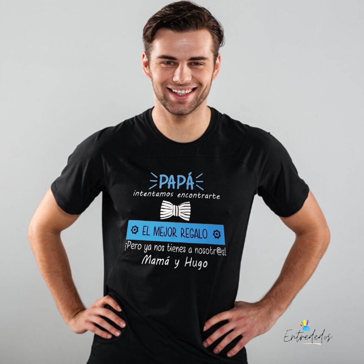Camiseta papá" NO SABIAMOS QUE REGALARTE" - Imagen 1
