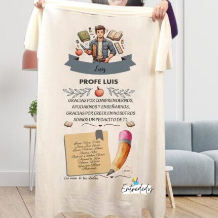 Manta personalizada para PROFESOR