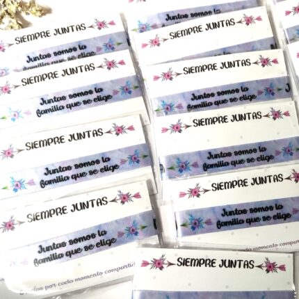 Pulseras de tela "SIEMPRE JUNTAS"