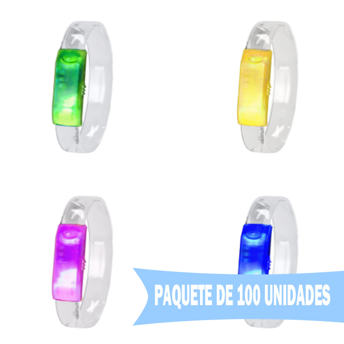 Pulsera con luces LEDs ideal para fiestas - Imagen 1