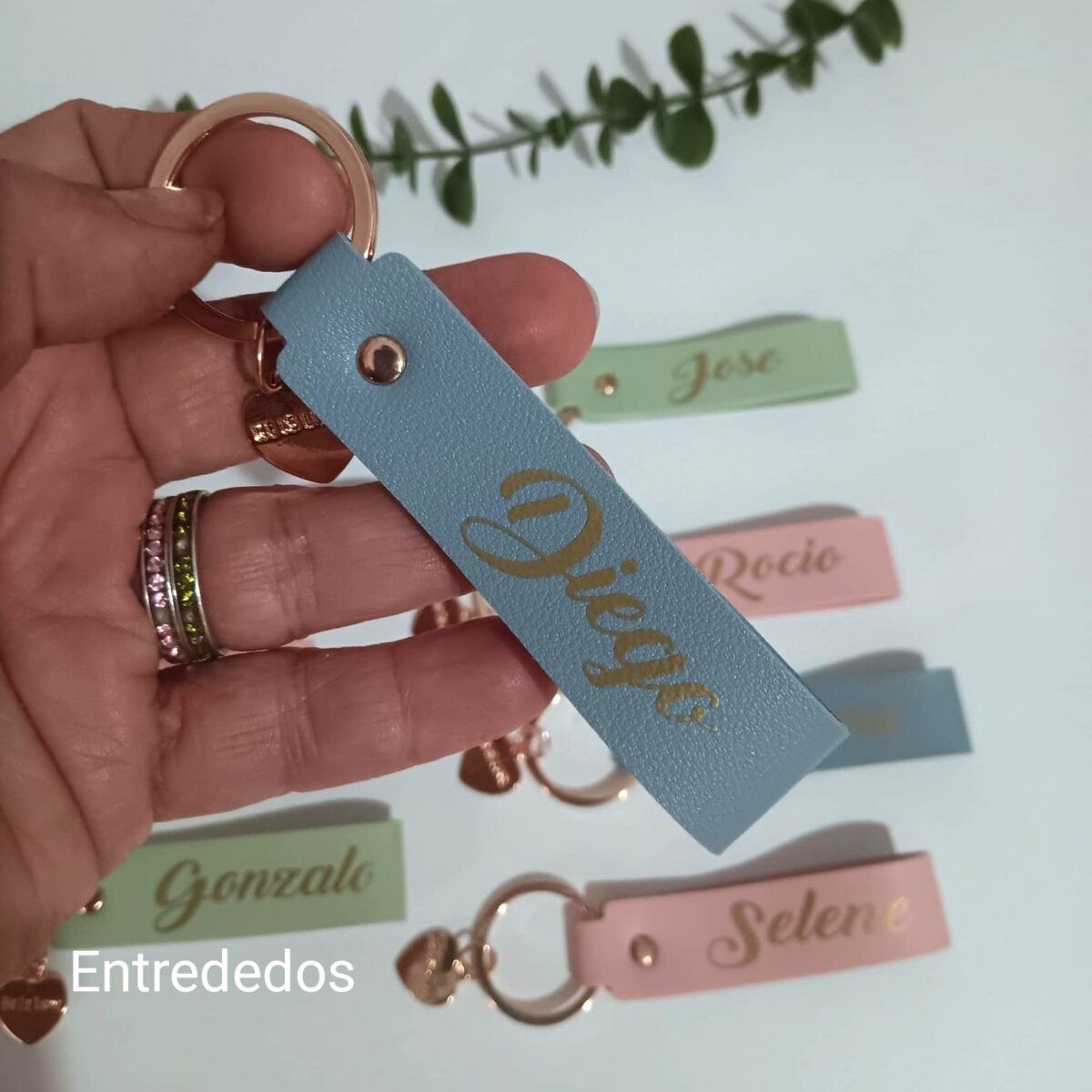 Llavero de Polipiel – Tonos Suaves y Delicados para Regalo - Imagen 7
