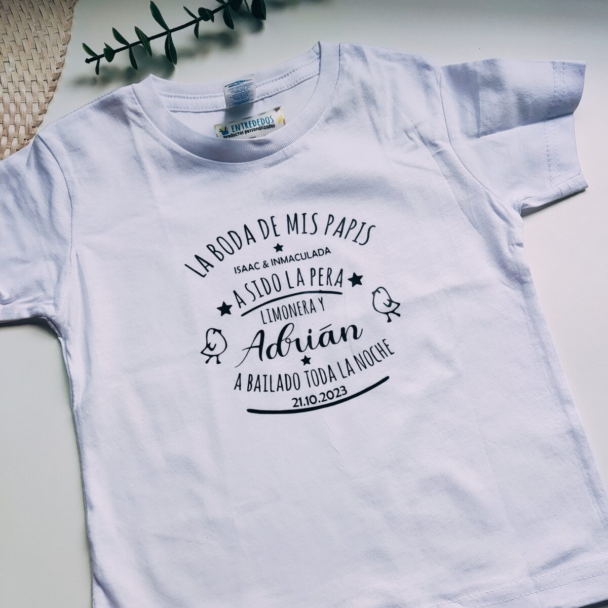 Camiseta para niños REGALO BODAS - Imagen 2