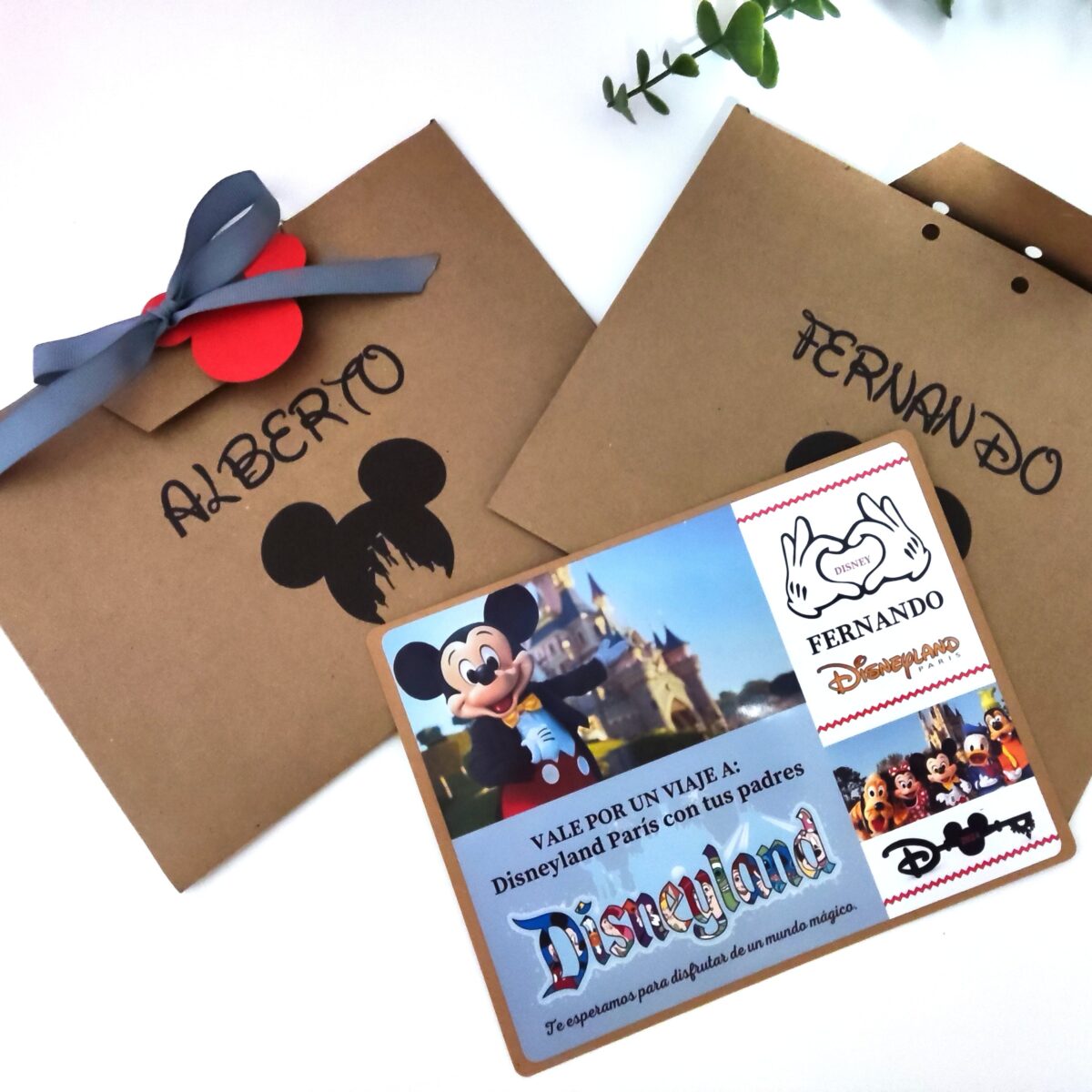 Carta sorpresa personalizada VIAJE A DISNEY - Imagen 4