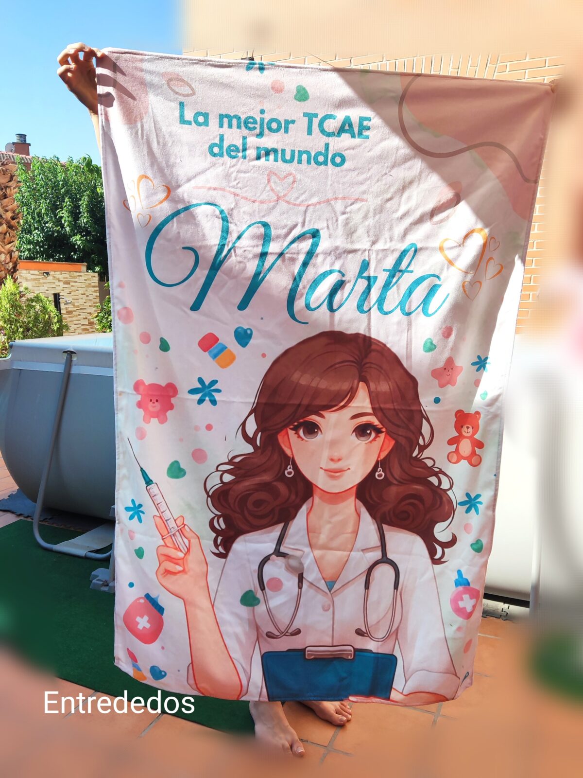Toallas personalizadas a Full Print ENFERMERA - Imagen 6