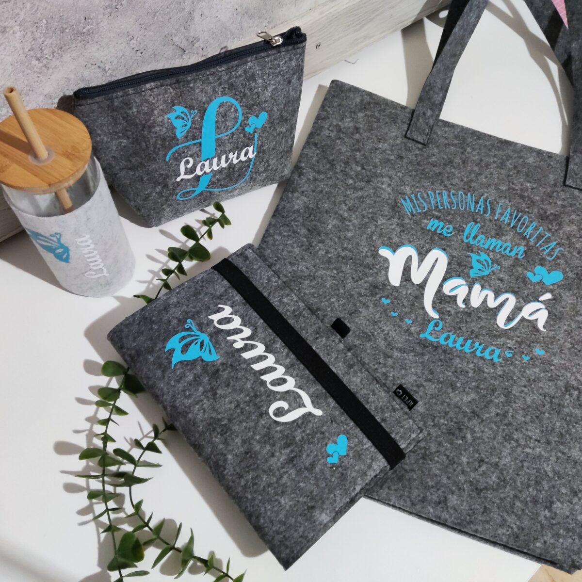Kit regalo mujer fieltro - Imagen 1