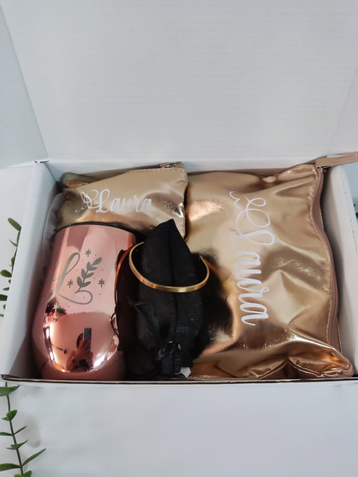 Kit regalo mujer rosa metálico - Imagen 10