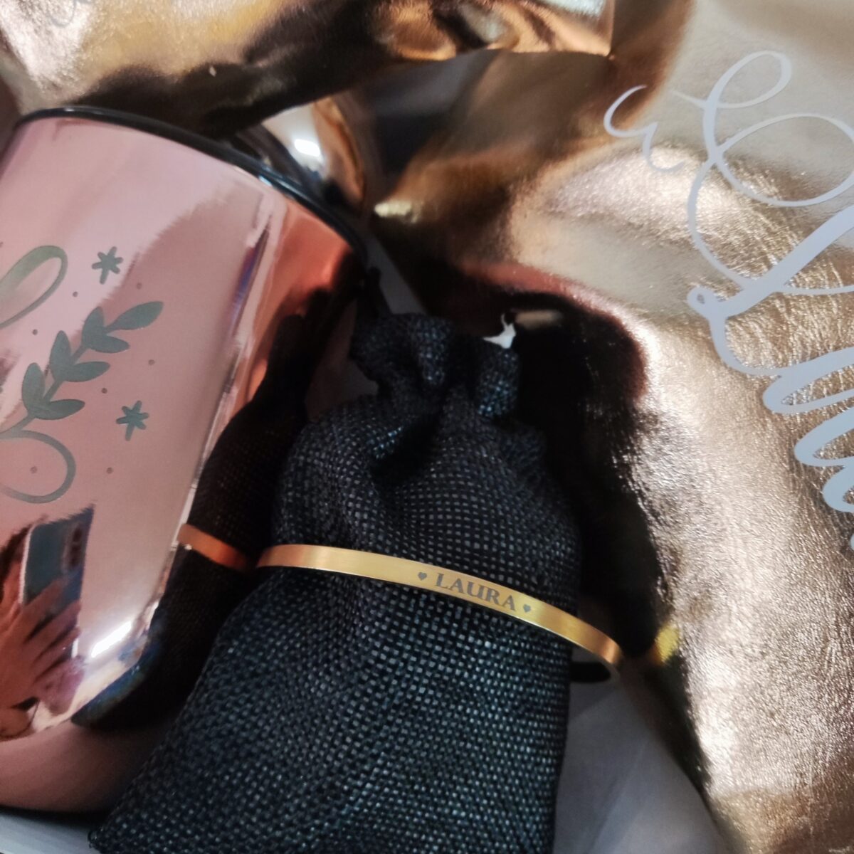Kit regalo mujer rosa metálico - Imagen 5