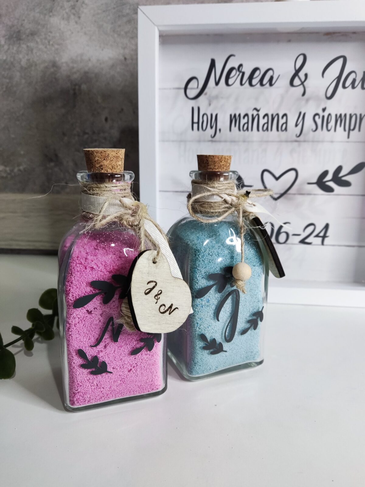 MARCO PARA RITUAL DE ARENA para boda con diseño espiga - Imagen 10