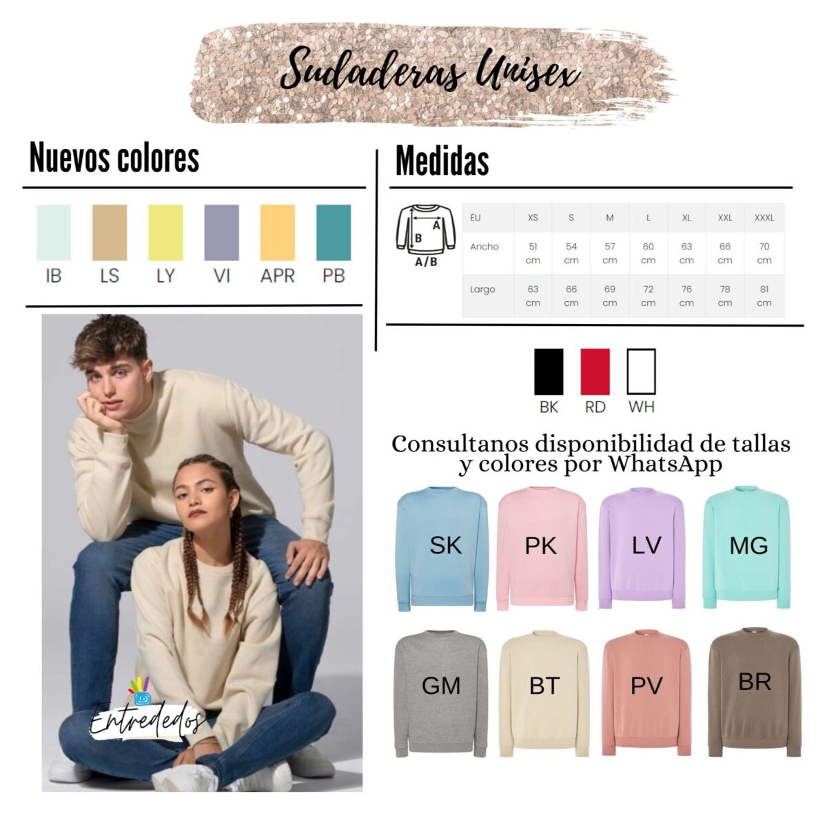 Sudadera unisex diseño PAPÁ/MAMÁ/ABUELA - Imagen 3