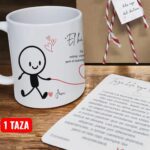 Taza personalizada el hilo rojo del destino entrededos