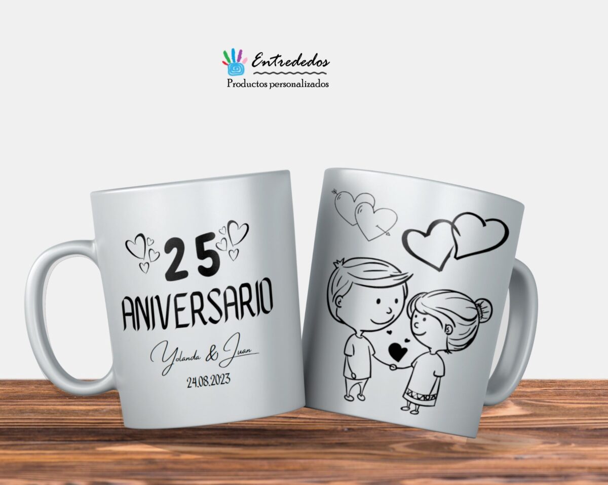 Taza aniversario de boda"ALIANZAS" - Imagen 2