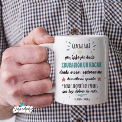 Taza hombres gracias papá