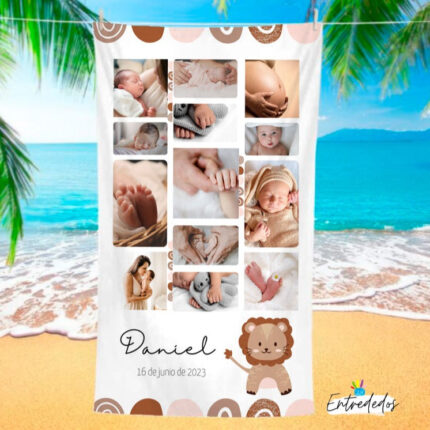 Toallas personalizadas a Full Print CON 2 FOTOGRAFÍAS