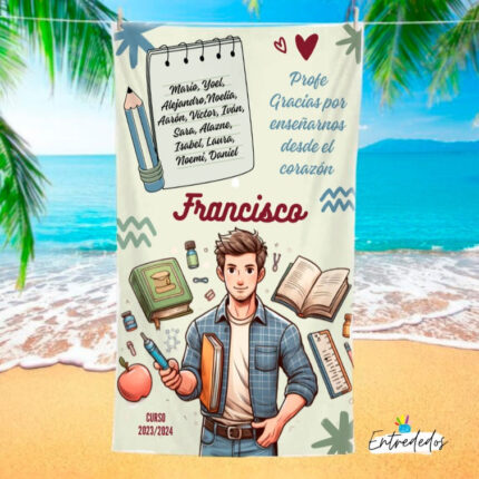 Toallas personalizadas a Full Print  PARA PROFESOR 6