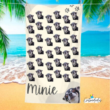 Toallas personalizadas a Full Print  1 FOTO DE MASCOTAS