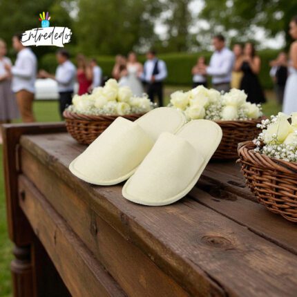 Zapatillas de algodón: el toque perfecto para tu boda