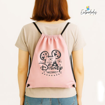 Mochila rosa de tela DISNEY/ WARNER