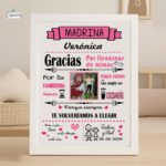 Marco y Lámina para  Madrina