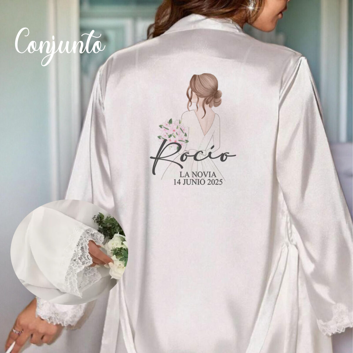 Conjunto de Novia "BATA+CAMISÓN" 2305 - Imagen 1