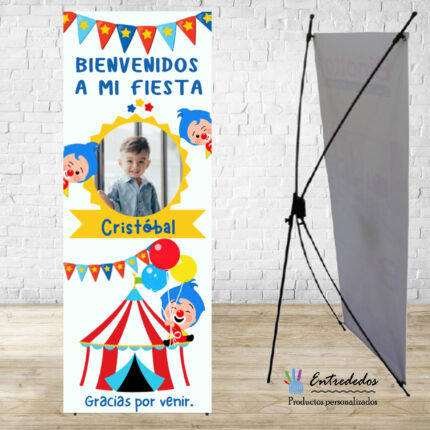 Banner para eventos PAYASITO PLIN PLIN