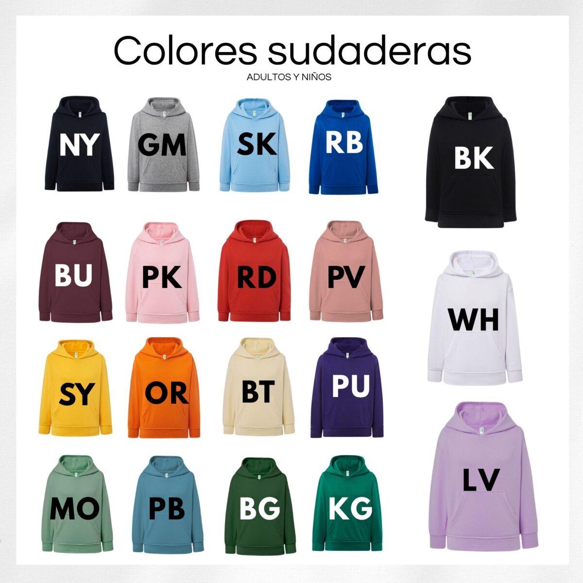 Sudaderas con capucha "LOGO O TU IMAGEN" 4Ud. - Imagen 10