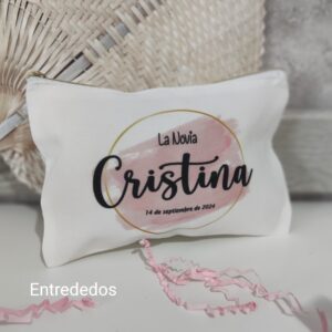 Neceser para novia "ACUARELA ROSA"