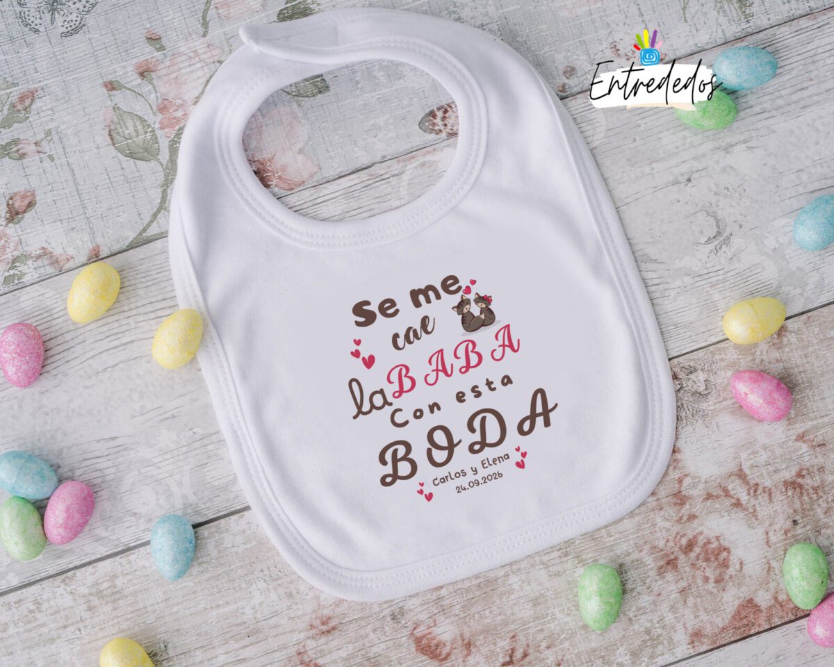 Baberos Personalizados para Bodas: Divertidos y Únicos - Imagen 1