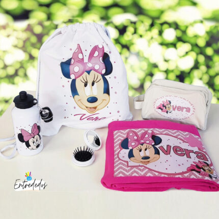 Set regalo infantil personalizado "Minnie Mouse"