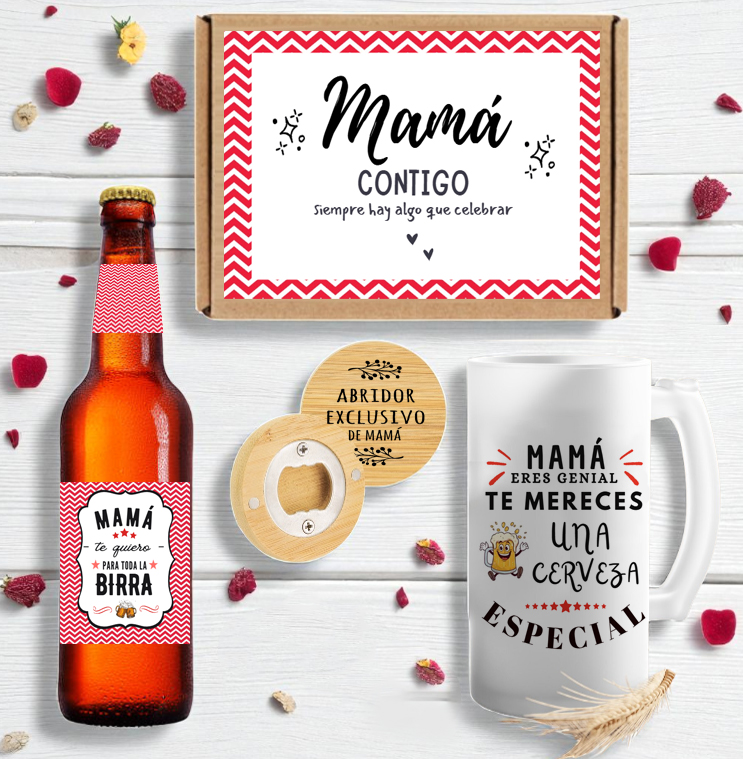 01 Sorprende a mamá con un kit de cerveza personalizado - Imagen 1