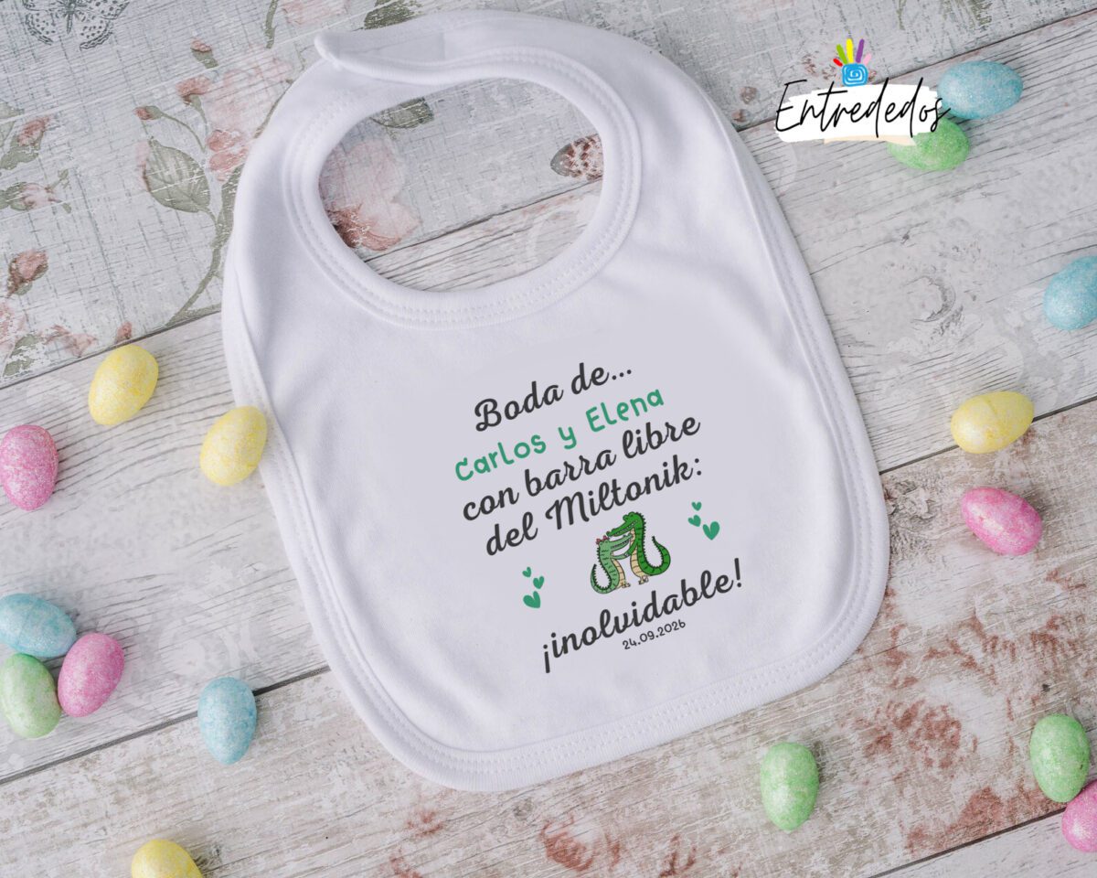 Baberos Divertidos y Personalizados Regalos para Bodas - Imagen 1