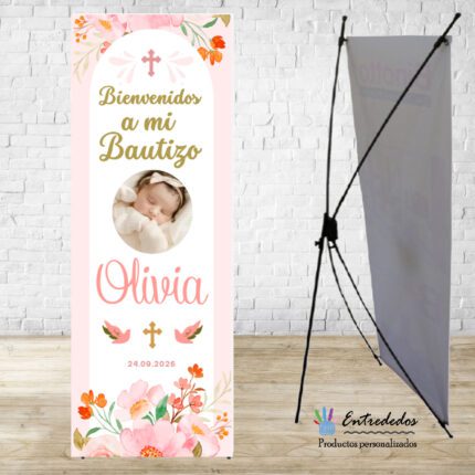 Banner con Diseños de Bautizo Personalizados con su Imagen