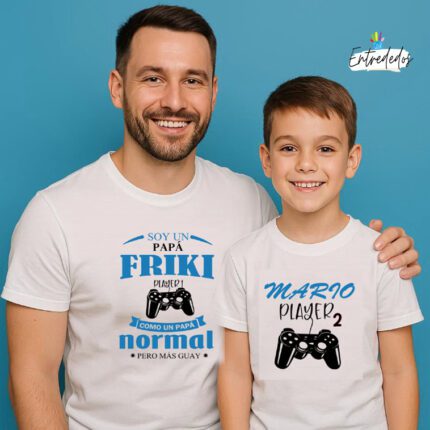 Camiseta Padre e Hijo Personalizada | Frikis del Juego
