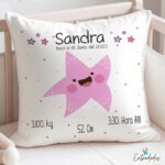Regalo Nacimiento Bebé – Cojín Personalizado(🚚 Incl.)