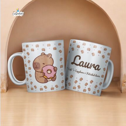 Taza Personalizada Capybara – Diseña la Tuya