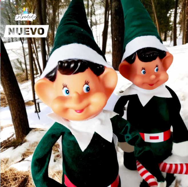 elfo-traje-verde-11 Elfo de Terciopelo Verde con Nombre – Travieso y Divertido - Imagen 1